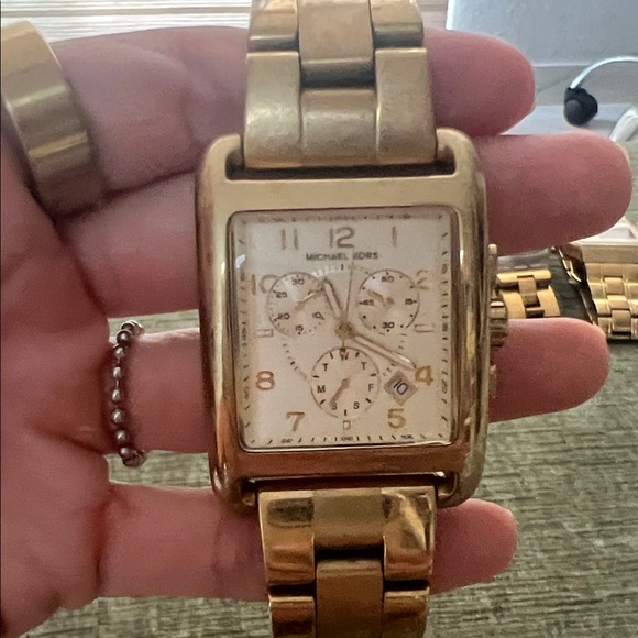 Michael Kors Accessories - Michael Kors Gold Square Face Watch